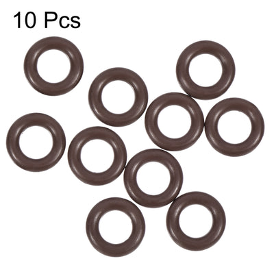 Harfington Uxcell Fluorine Rubber O-Rings 8.1mm OD 4.5mm ID 1.8mm Width, Metric FKM Sealing Gasket, Pack of 10