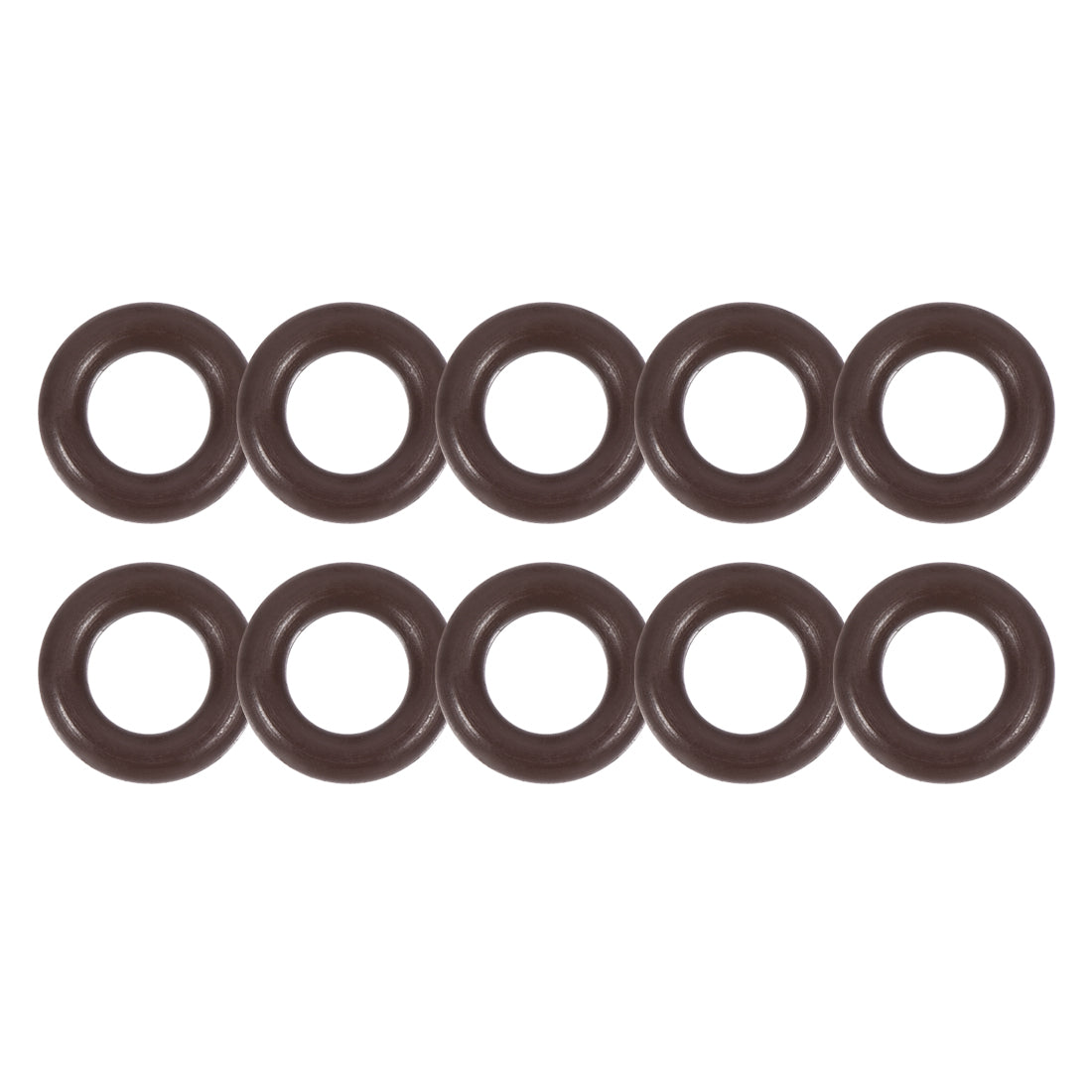 uxcell Uxcell Fluorine Rubber O-Rings 8.1mm OD 4.5mm ID 1.8mm Width, Metric FKM Sealing Gasket, Pack of 10