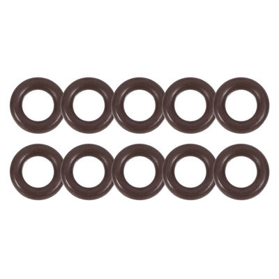 uxcell Uxcell Fluorine Rubber O-Rings 8.1mm OD 4.5mm ID 1.8mm Width, Metric FKM Sealing Gasket, Pack of 10