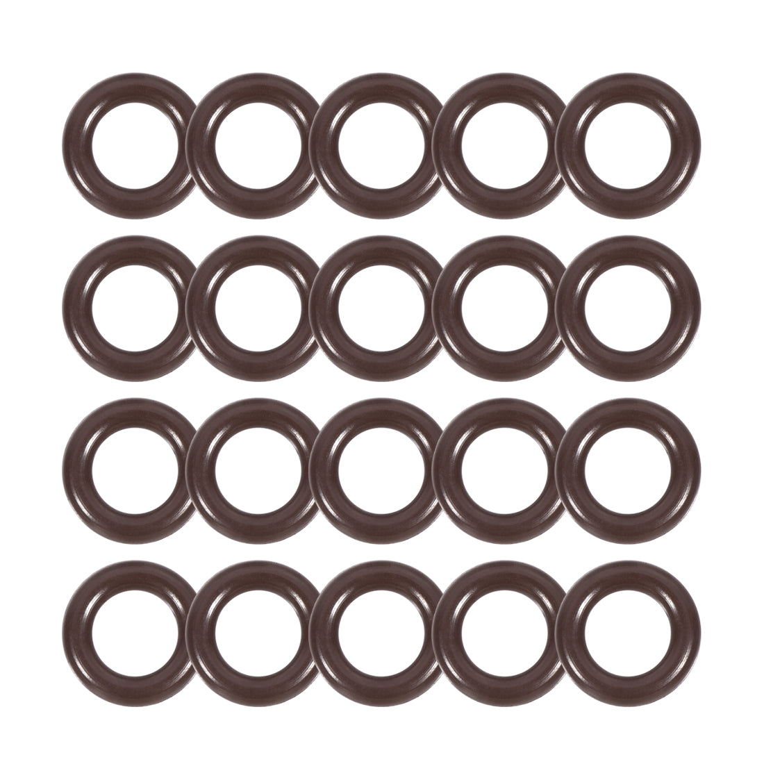 uxcell Uxcell Fluorine Rubber O-Rings 8.75mm OD 5.15mm ID 1.8mm Width, Metric FKM Sealing Gasket, Pack of 20