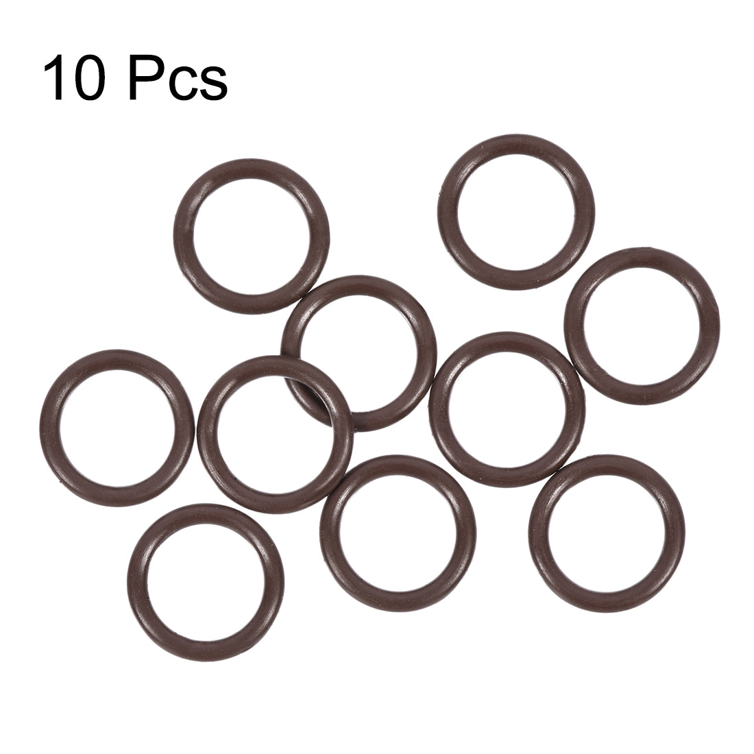 uxcell Uxcell Fluorine Rubber O-Rings 13.6mm OD 10mm ID 1.8mm Width, Metric FKM Sealing Gasket, Pack of 10