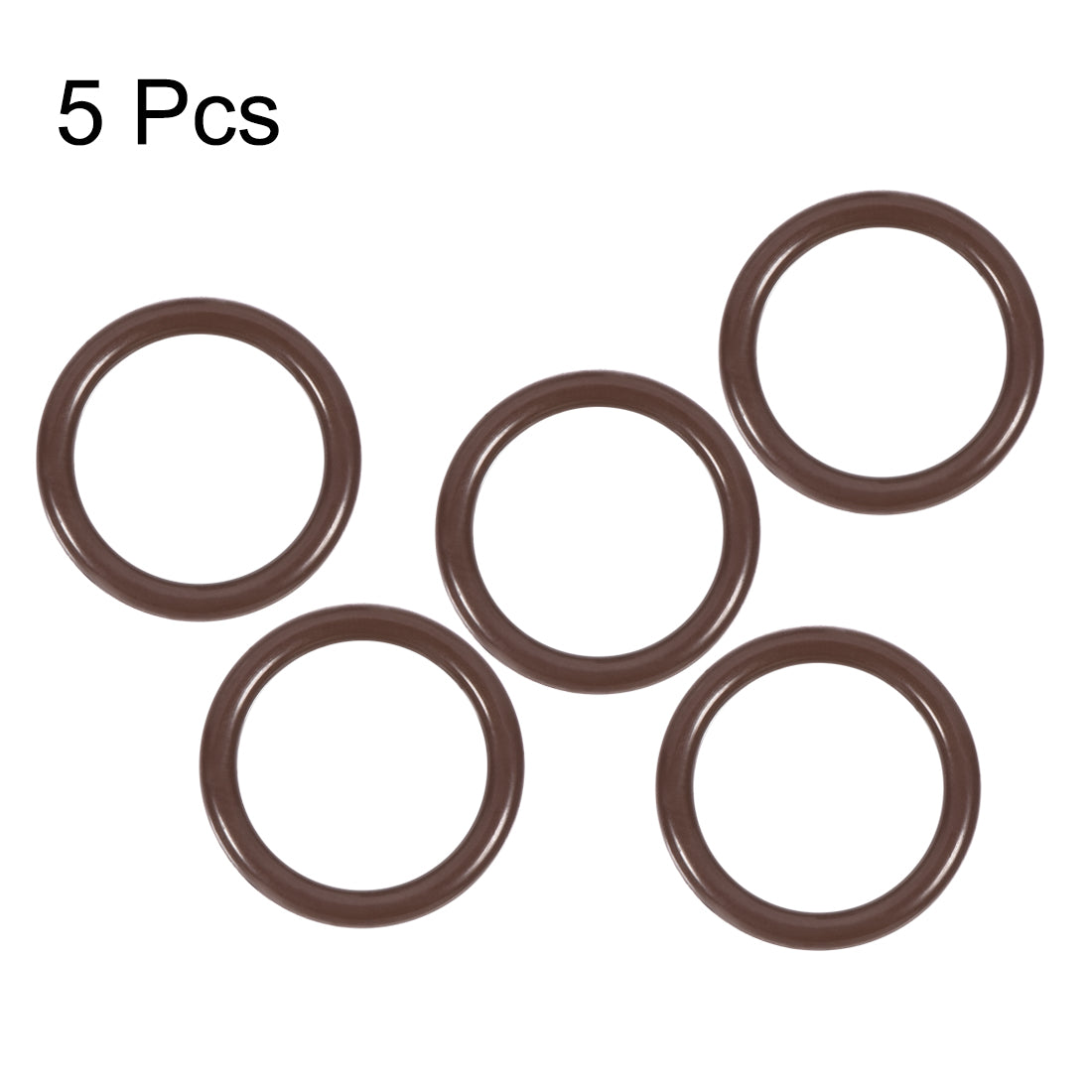 uxcell Uxcell Fluorine Rubber O-Rings 14.8mm OD 11.2mm ID 1.8mm Width, Metric FKM Sealing Gasket, Pack of 5