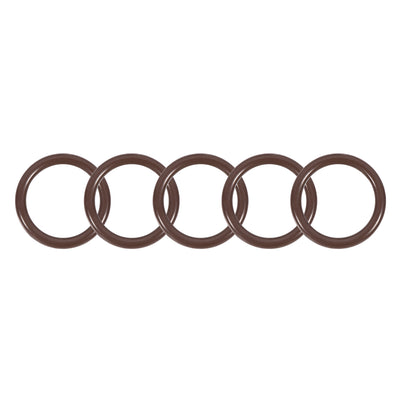 uxcell Uxcell Fluorine Rubber O-Rings 14.8mm OD 11.2mm ID 1.8mm Width, Metric FKM Sealing Gasket, Pack of 5