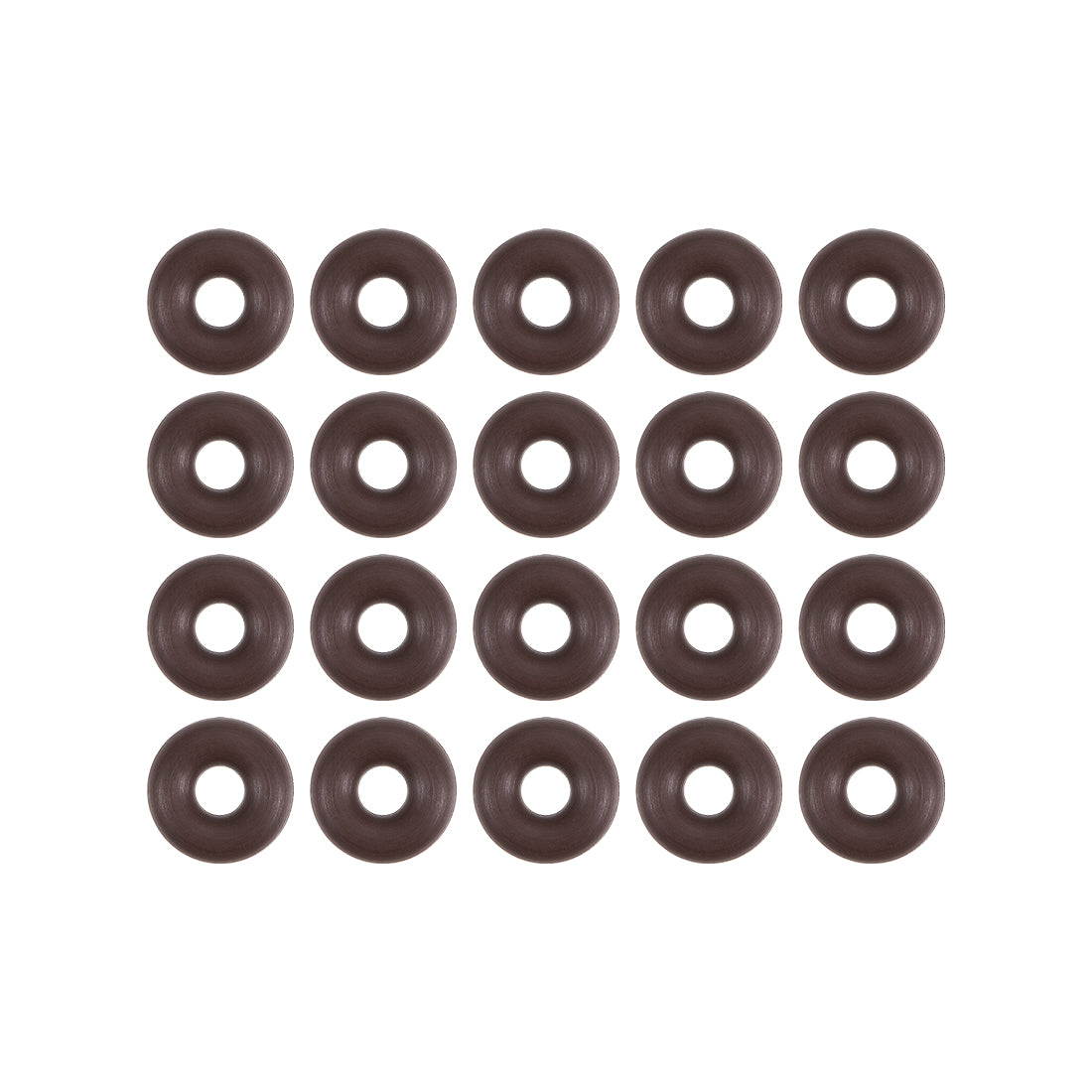 uxcell Uxcell Fluorine Rubber O-Rings 6mm OD 2mm ID 2mm Width, Metric FKM Sealing Gasket, Pack of 20