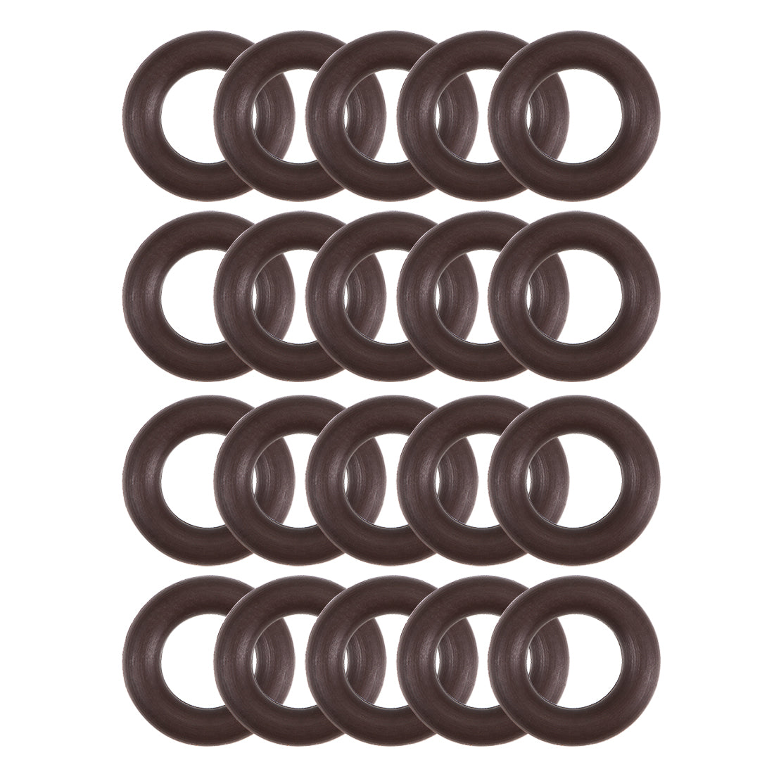 uxcell Uxcell Fluorine Rubber O-Rings 9mm OD 5mm ID 2mm Width, Metric FKM Sealing Gasket, Pack of 20