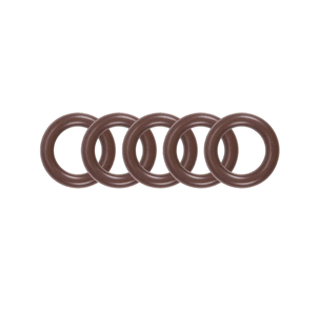 uxcell Uxcell Fluorine Rubber O-Rings 11mm OD 7mm ID 2mm Width, Metric FKM Sealing Gasket, Pack of 5