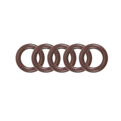 uxcell Uxcell Fluorine Rubber O-Rings 11mm OD 7mm ID 2mm Width, Metric FKM Sealing Gasket, Pack of 5