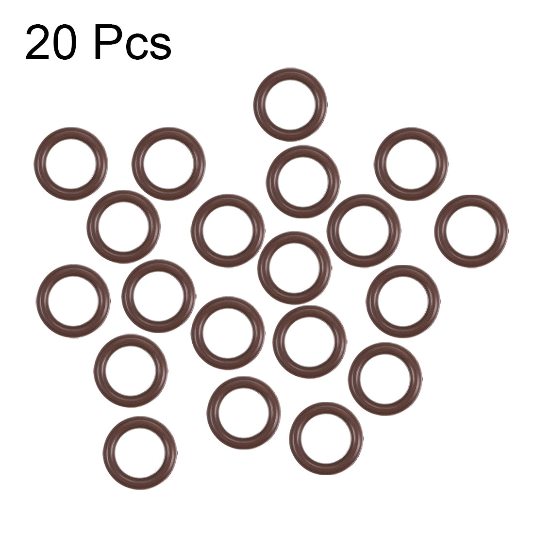 uxcell Uxcell Fluorine Rubber O-Rings 12mm OD 8mm ID 2mm Width, Metric FKM Sealing Gasket, Pack of 20