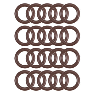 Harfington Uxcell Fluorine Rubber O-Rings 12mm OD 8mm ID 2mm Width, Metric FKM Sealing Gasket, Pack of 20