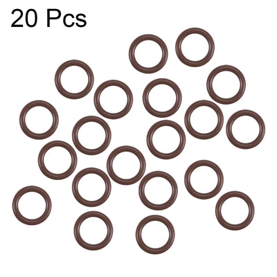 Harfington Uxcell Fluorine Rubber O-Rings 13mm OD 9mm ID 2mm Width, Metric FKM Sealing Gasket, Pack of 20