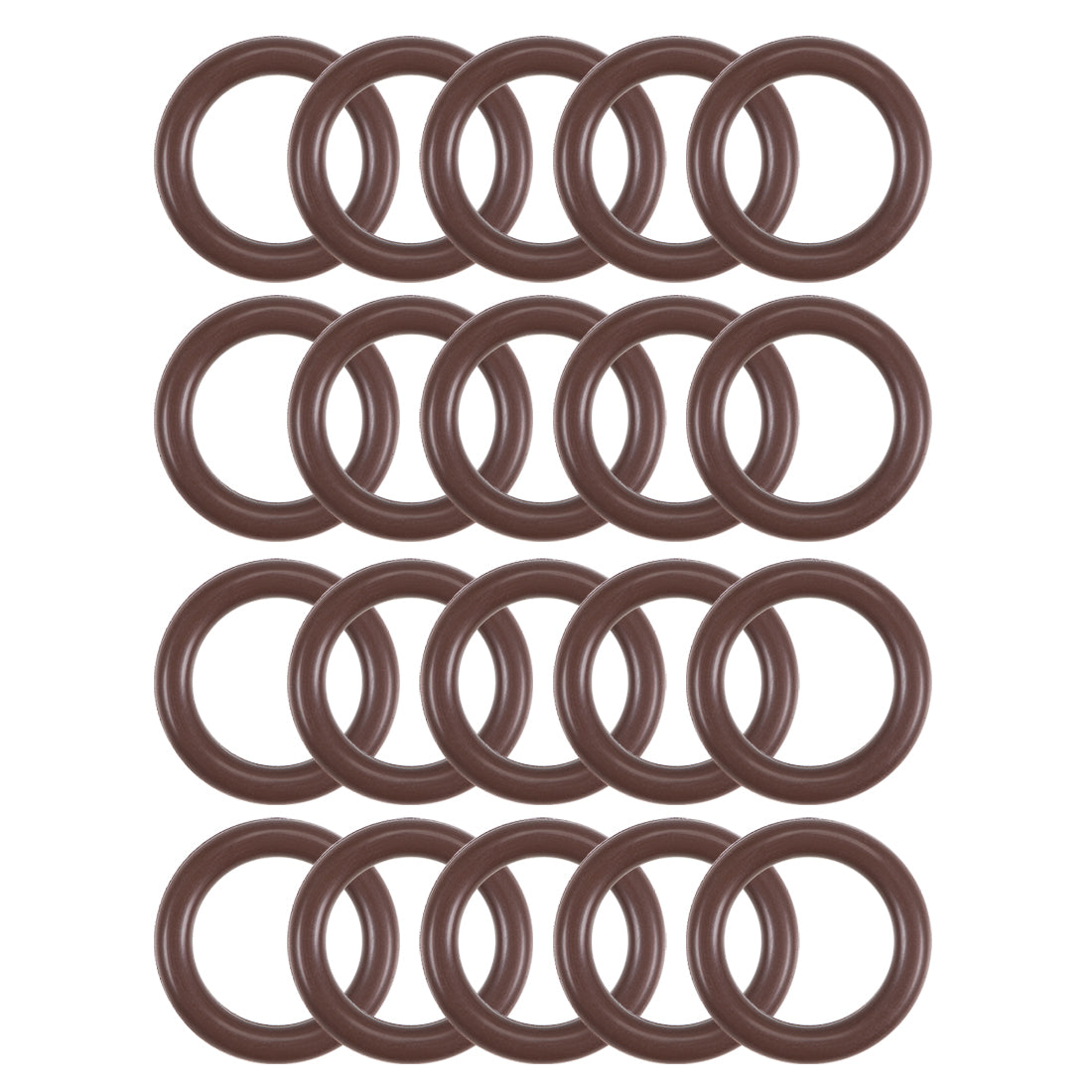 uxcell Uxcell Fluorine Rubber O-Rings 13mm OD 9mm ID 2mm Width, Metric FKM Sealing Gasket, Pack of 20