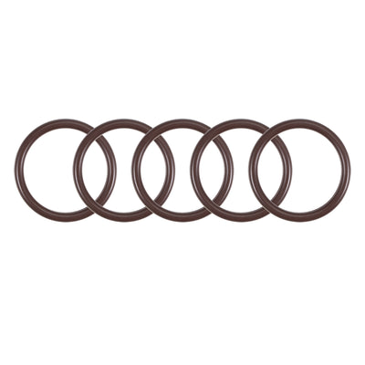 uxcell Uxcell Fluorine Rubber O-Rings 20mm OD 16mm ID 2mm Width, Metric FKM Sealing Gasket, Pack of 5