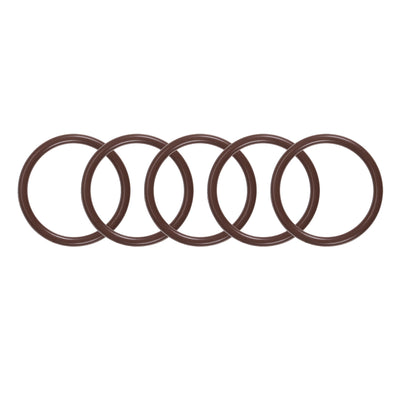 uxcell Uxcell Fluorine Rubber O-Rings 23mm OD 19mm ID 2mm Width, Metric FKM Sealing Gasket, Pack of 5