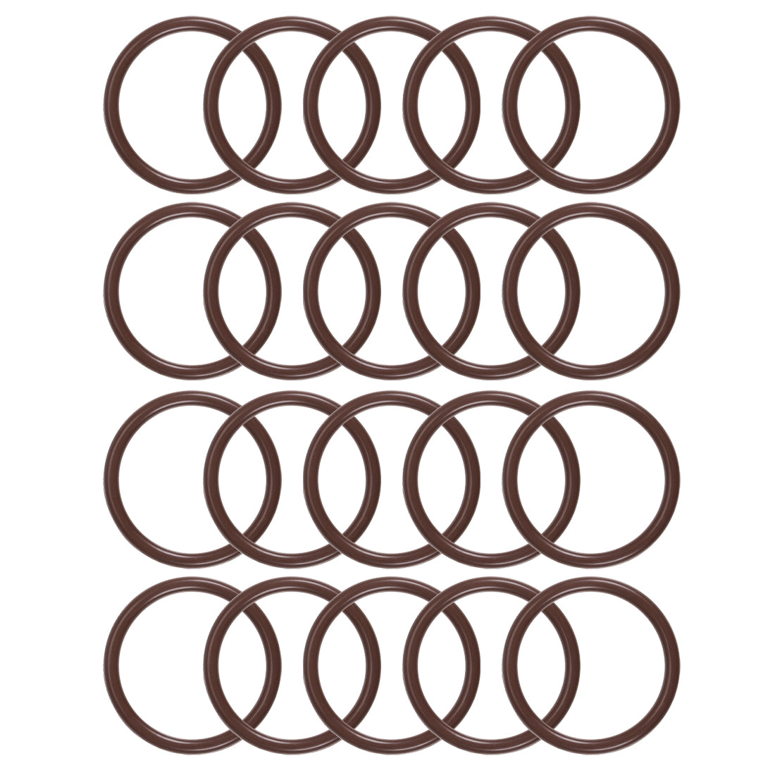 uxcell Uxcell Fluorine Rubber O-Rings 23mm OD 19mm ID 2mm Width, Metric FKM Sealing Gasket, Pack of 20