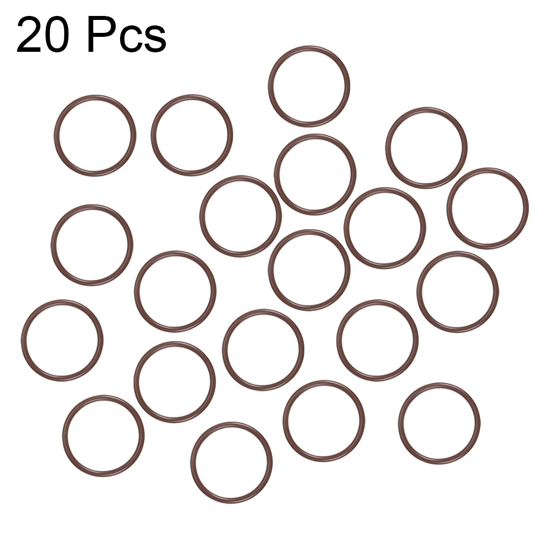 uxcell Uxcell Fluorine Rubber O-Rings 26mm OD 22mm ID 2mm Width, Metric FKM Sealing Gasket, Pack of 20
