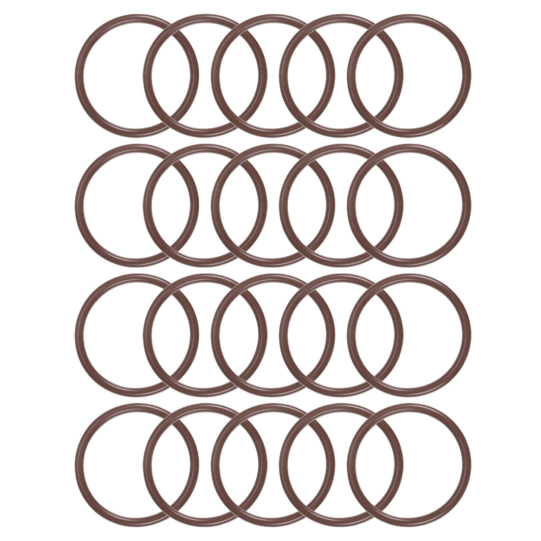 uxcell Uxcell Fluorine Rubber O-Rings 26mm OD 22mm ID 2mm Width, Metric FKM Sealing Gasket, Pack of 20