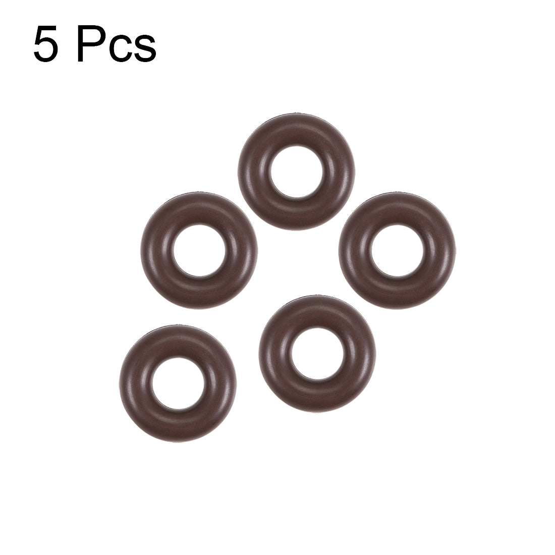 uxcell Uxcell Fluorine Rubber O-Rings 11mm OD 5mm ID 3mm Width, Metric FKM Sealing Gasket, Pack of 5