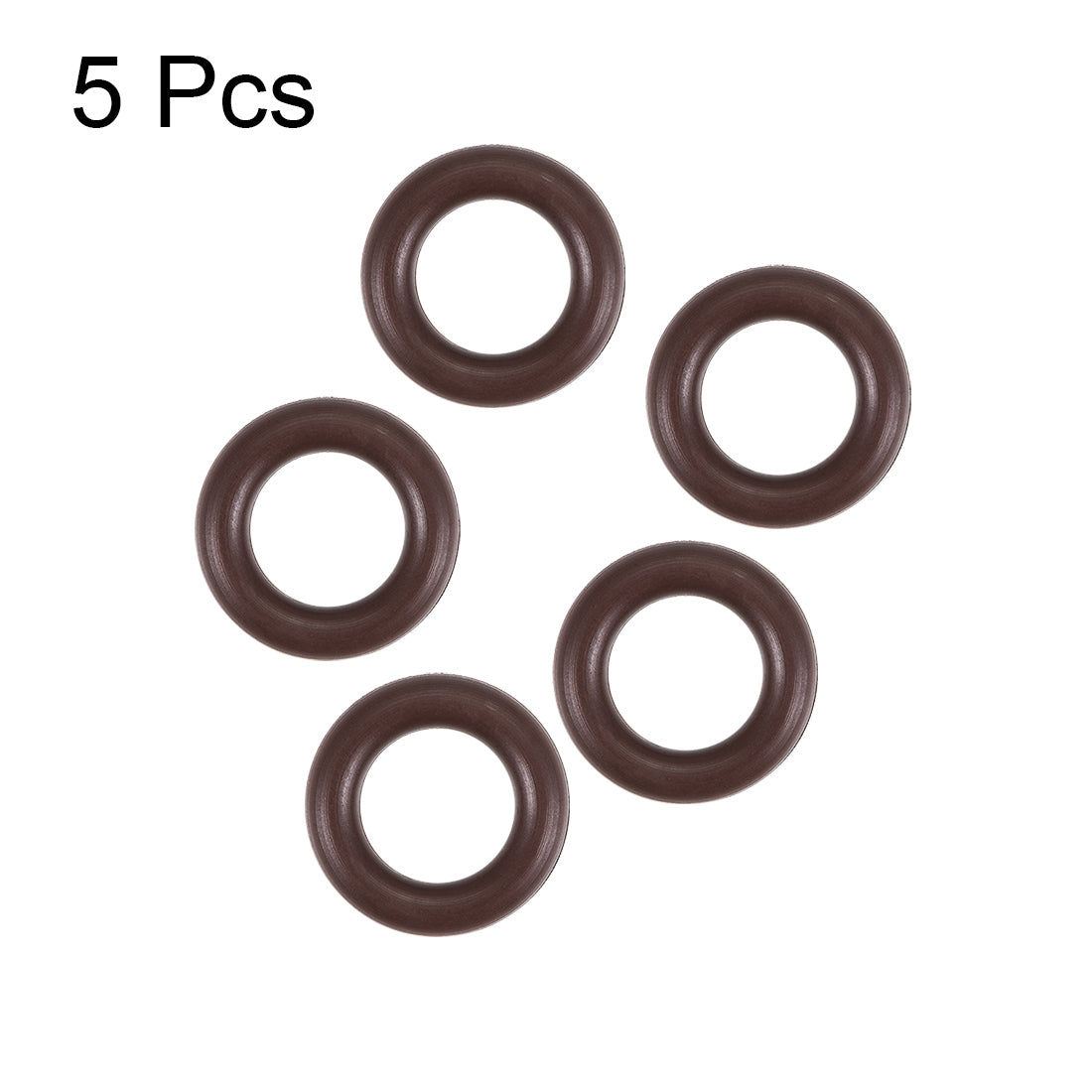 uxcell Uxcell Fluorine Rubber O-Rings 15mm OD 9mm ID 3mm Width, Metric FKM Sealing Gasket, Pack of 5