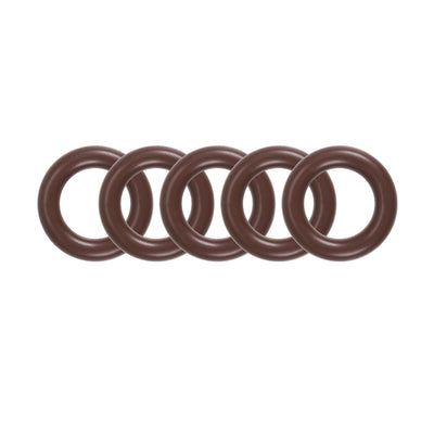 uxcell Uxcell Fluorine Rubber O-Rings 16mm OD 10mm ID 3mm Width, Metric FKM Sealing Gasket, Pack of 5