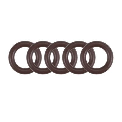 Harfington Uxcell Fluorine Rubber O-Rings 17mm OD 11mm ID 3mm Width, Metric FKM Sealing Gasket, Pack of 5