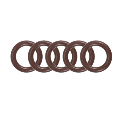 uxcell Uxcell Fluorine Rubber O-Rings 18mm OD 12mm ID 3mm Width, Metric FKM Sealing Gasket, Pack of 5