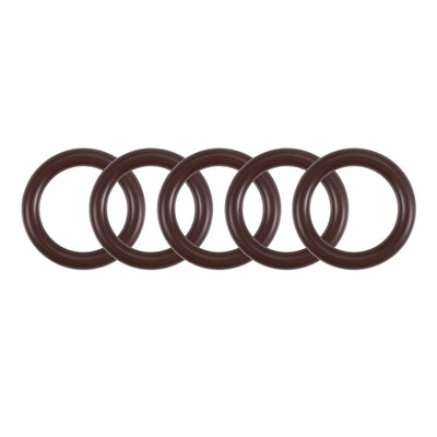 Harfington Uxcell Fluorine Rubber O-Rings 21mm OD 15mm ID 3mm Width, Metric FKM Sealing Gasket, Pack of 5