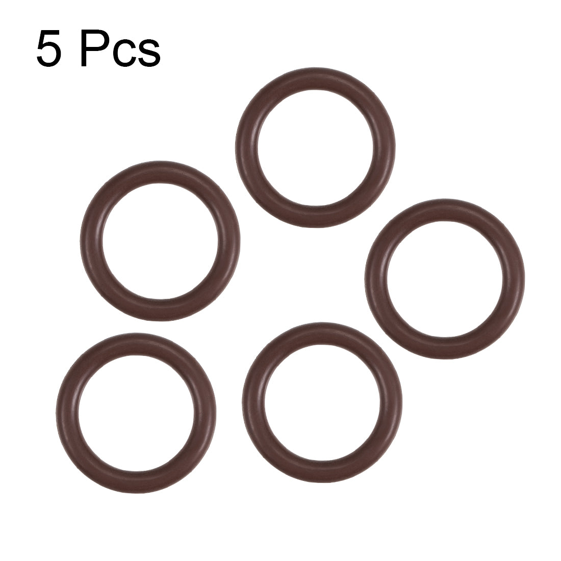 uxcell Uxcell Fluorine Rubber O-Rings 22mm OD 16mm ID 3mm Width, Metric FKM Sealing Gasket, Pack of 5