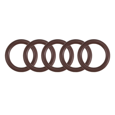 uxcell Uxcell Fluorine Rubber O-Rings 22mm OD 16mm ID 3mm Width, Metric FKM Sealing Gasket, Pack of 5