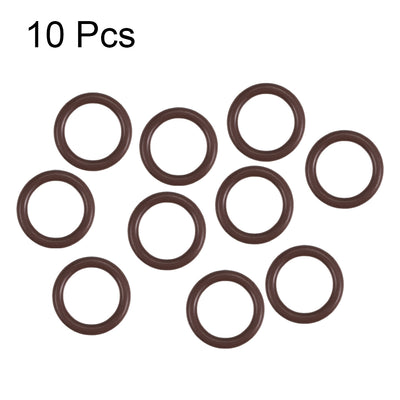 Harfington Uxcell Fluorine Rubber O-Rings 22mm OD 16mm ID 3mm Width, Metric FKM Sealing Gasket, Pack of 10
