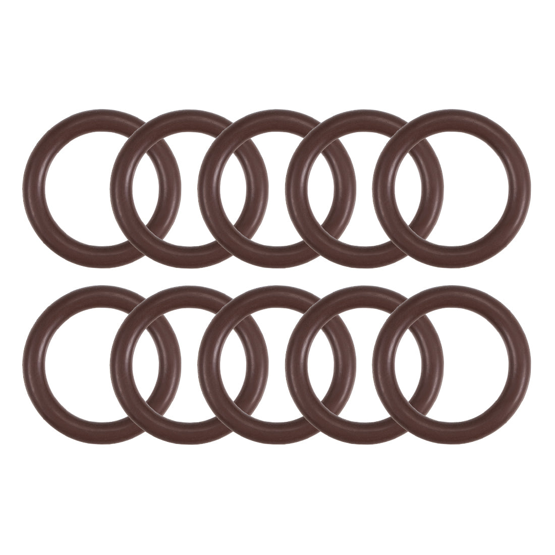 uxcell Uxcell Fluorine Rubber O-Rings 22mm OD 16mm ID 3mm Width, Metric FKM Sealing Gasket, Pack of 10