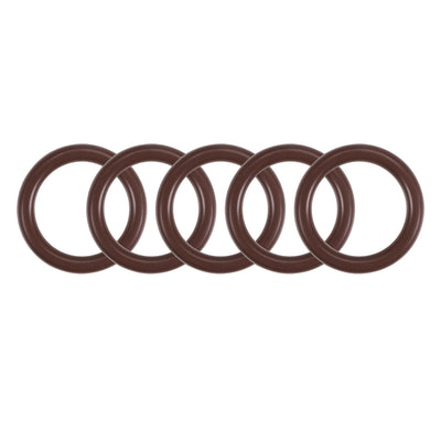 Harfington Uxcell Fluorine Rubber O-Rings 23mm OD 17mm ID 3mm Width, Metric FKM Sealing Gasket, Pack of 5