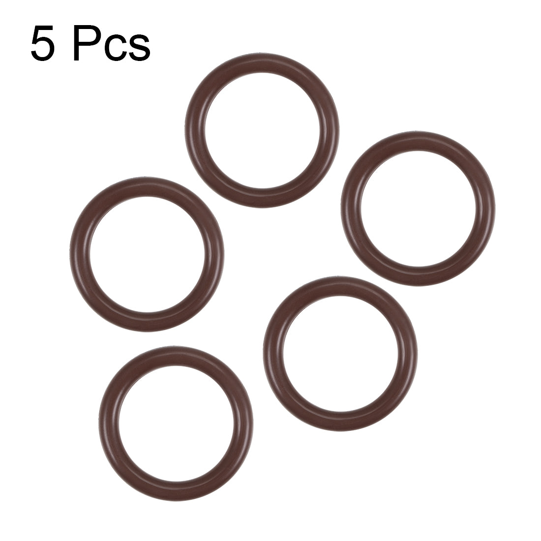 uxcell Uxcell Fluorine Rubber O-Rings 24mm OD 18mm ID 3mm Width, Metric FKM Sealing Gasket, Pack of 5
