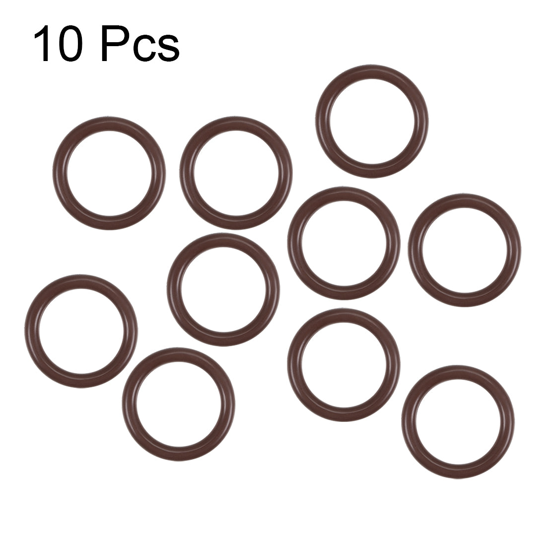 uxcell Uxcell Fluorine Rubber O-Rings 24mm OD 18mm ID 3mm Width, Metric FKM Sealing Gasket, Pack of 10