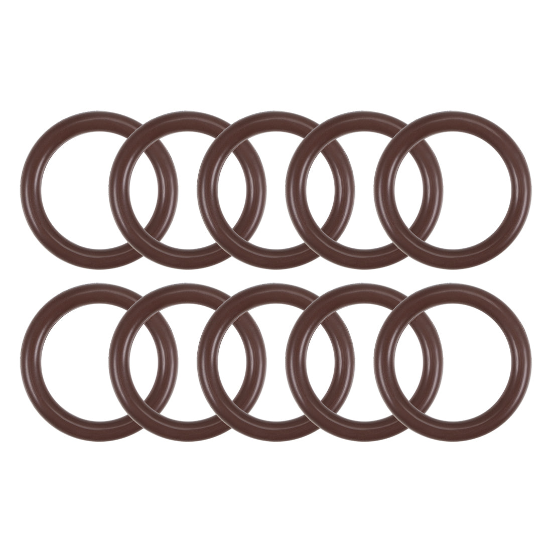 uxcell Uxcell Fluorine Rubber O-Rings 24mm OD 18mm ID 3mm Width, Metric FKM Sealing Gasket, Pack of 10