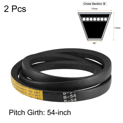 Harfington Uxcell V-Belts B-Section Rubber Drive Belts
