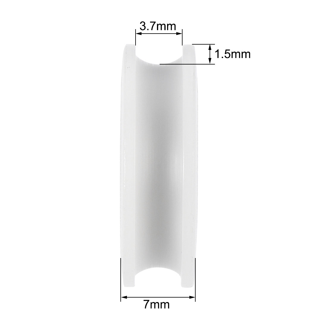 uxcell Uxcell U696ZZ U Groove Ball Bearings 6x22x7mm Double Shielded (GCr15) Bearings 2pcs