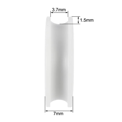 Harfington Uxcell U696ZZ U Groove Ball Bearings 6x22x7mm Double Shielded (GCr15) Bearings 2pcs