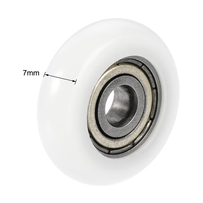 Harfington Ball Bearing Guide Pulley Roller Double Shielded Chrome Steel Bearings