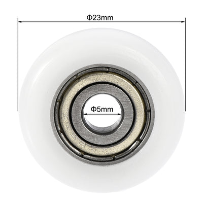 Harfington Ball Bearing Guide Pulley Roller Double Shielded Chrome Steel Bearings