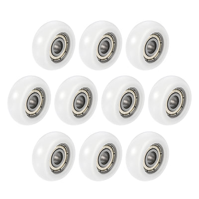 Harfington Ball Bearing Guide Pulley Roller Double Shielded Chrome Steel Bearings