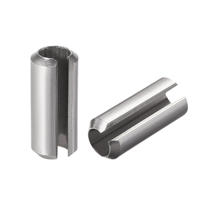 Harfington 304 Stainless Steel Split Spring Roll Dowel Pins Plain Finish 5Pcs