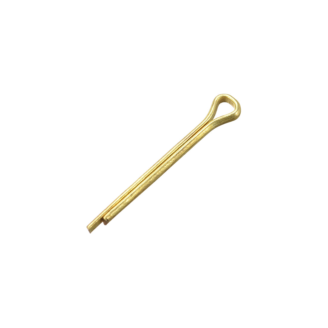 uxcell Uxcell Split Cotter Pin - 2mm x 20mm Solid Brass 2-Prongs Gold Tone 4Pcs