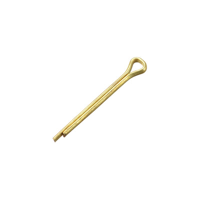 Harfington Uxcell Split Cotter Pin - 2mm x 20mm Solid Brass 2-Prongs Gold Tone 10Pcs