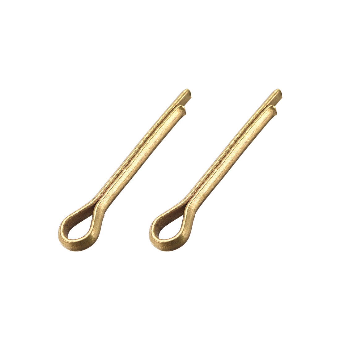 uxcell Uxcell Split Cotter Pin - 3mm x 20mm Solid Brass 2-Prongs Gold Tone 2Pcs