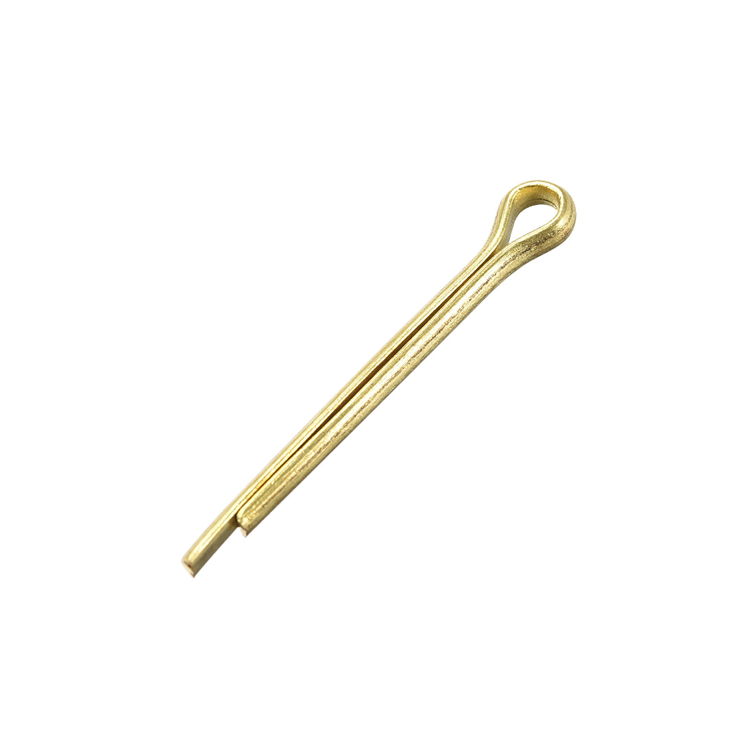 uxcell Uxcell Split Cotter Pin - 3mm x 30mm Solid Brass 2-Prongs Gold Tone 5Pcs