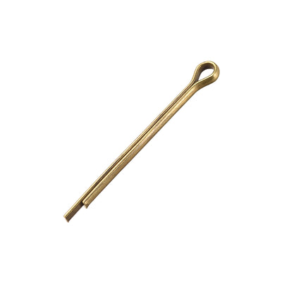 Harfington Uxcell Split Cotter Pin - 3mm x 40mm Solid Brass 2-Prongs Gold Tone 5Pcs
