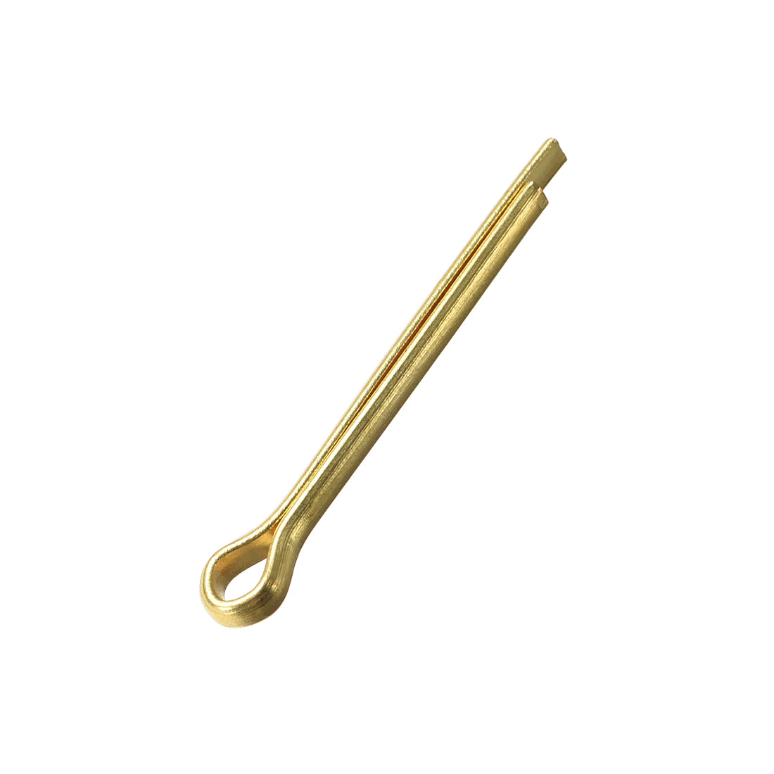 uxcell Uxcell Split Cotter Pin - 4mm x 40mm Solid Brass 2-Prongs Gold Tone