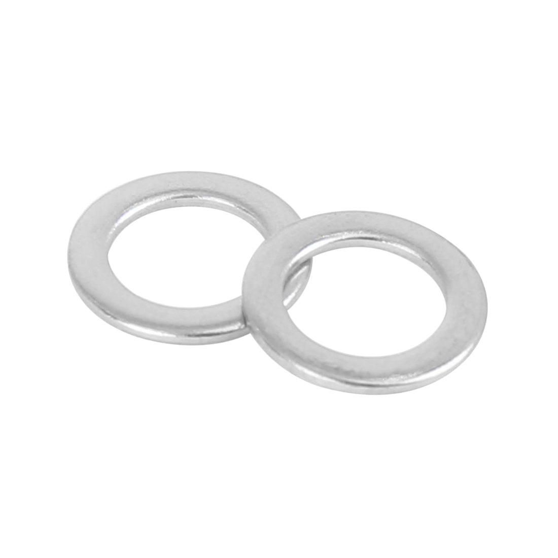 Harfington 110pcs M8 x 13mm x1mm Stainless Steel Car Fastener Sealing Flat Washer Gaskets
