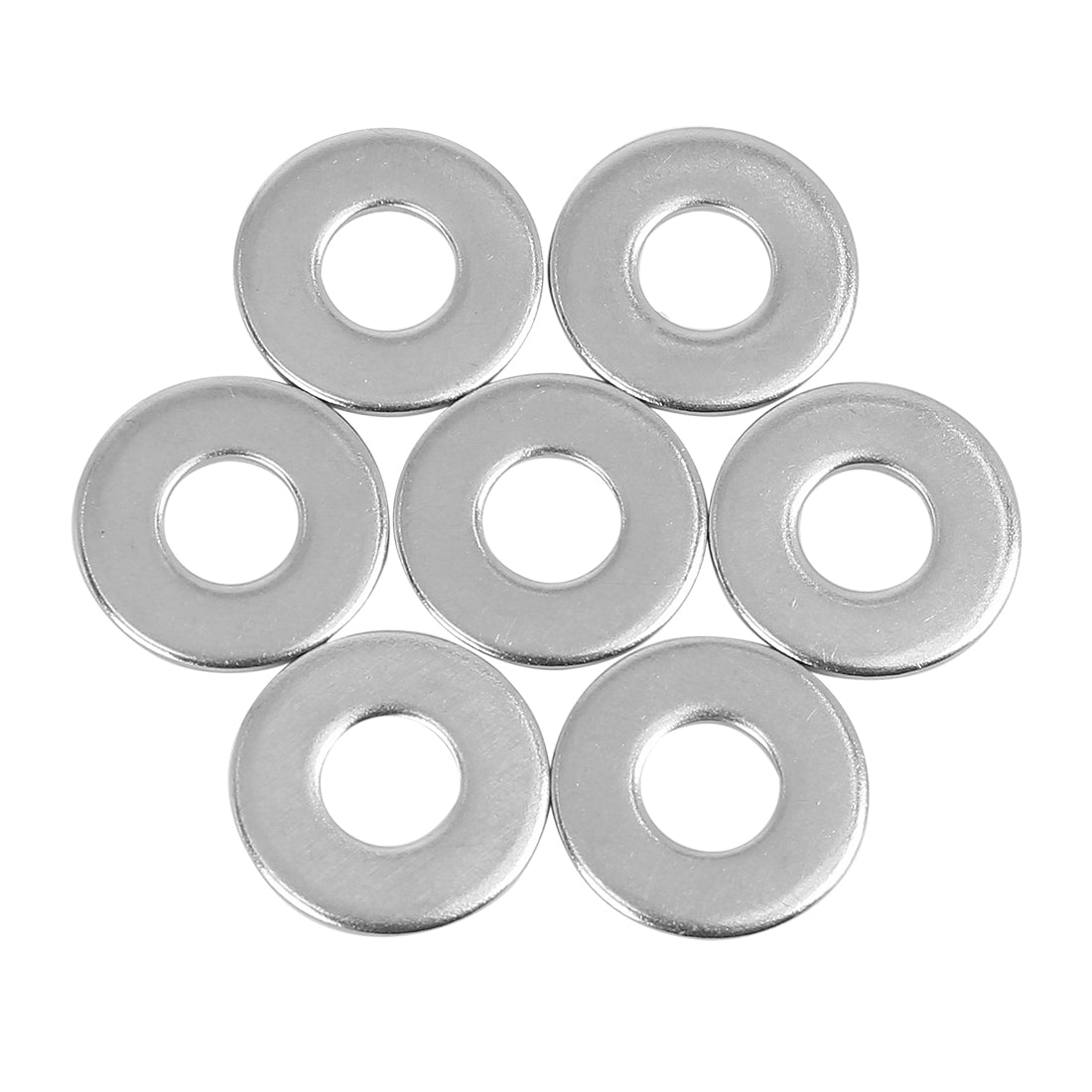 Harfington 55pcs M8 x 20mm x1.5mm Stainless Steel Car Fastener Sealing Flat Washer Gaskets