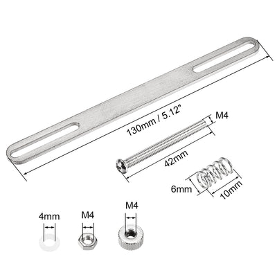 Harfington Uxcell Stainless Steel Water Cooling Water Block Buckles Layering with Screws for CPU 1 Set
